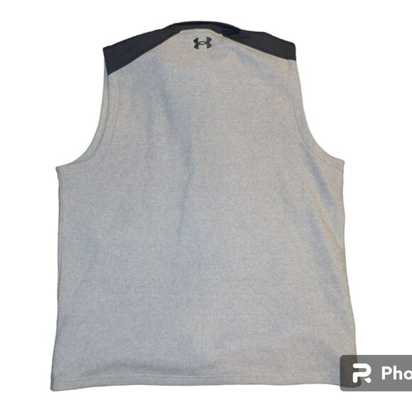 Under Armour Iowa State Cyclones NCAA Gray Full Zip Vest Jacket Mens Size Large - Picture 2 of 6